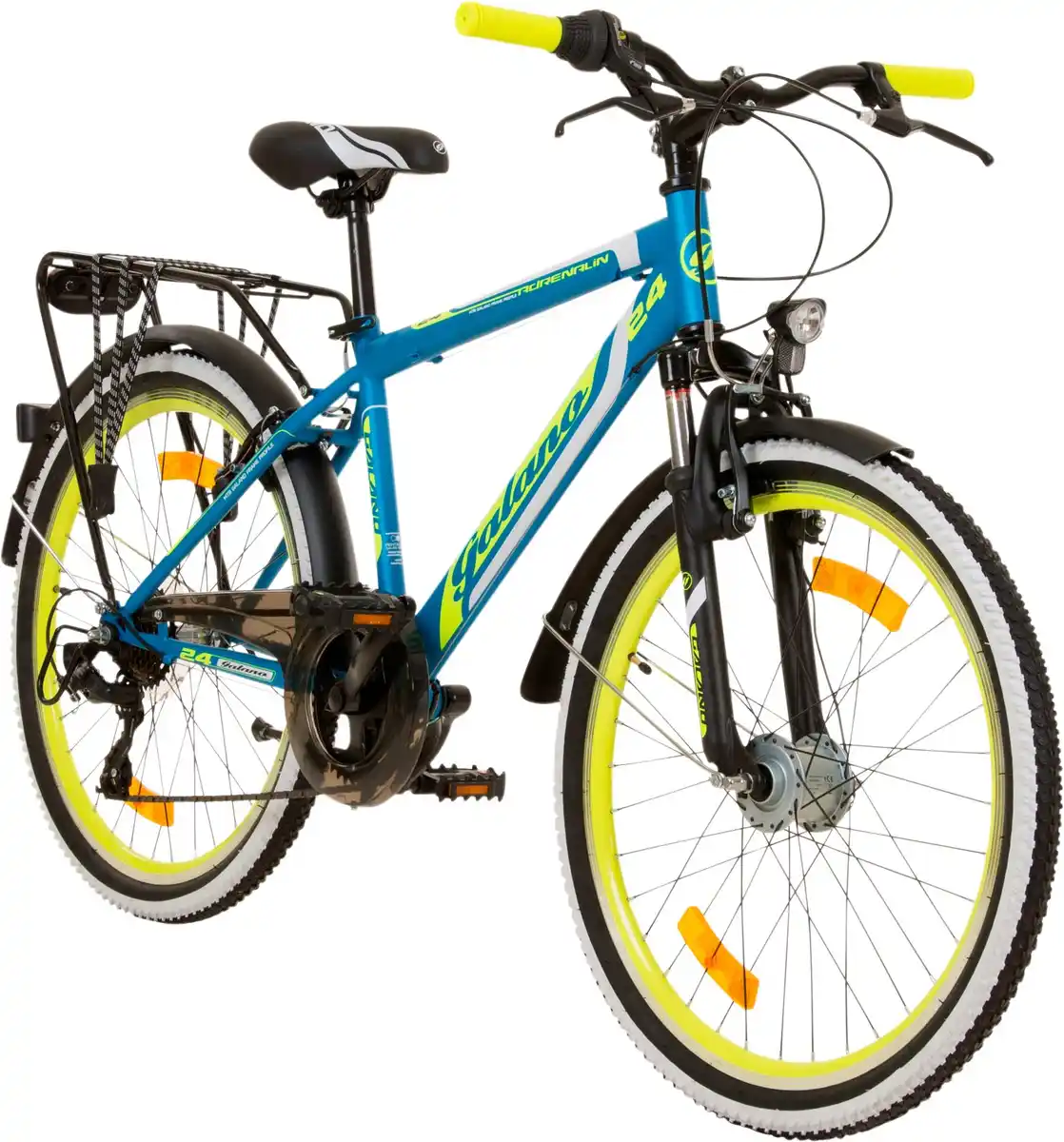 Bild 1 von Galano Jugendfahrrad Adrenalin 24 Zoll RH 45cm 7-Gang blau gelb