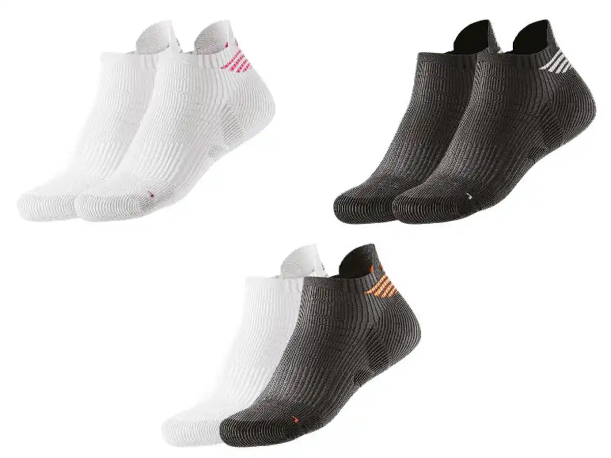 Bild 1 von CRIVIT Laufsocken, 2 Paar, mit Fersen- und Zehenpolster