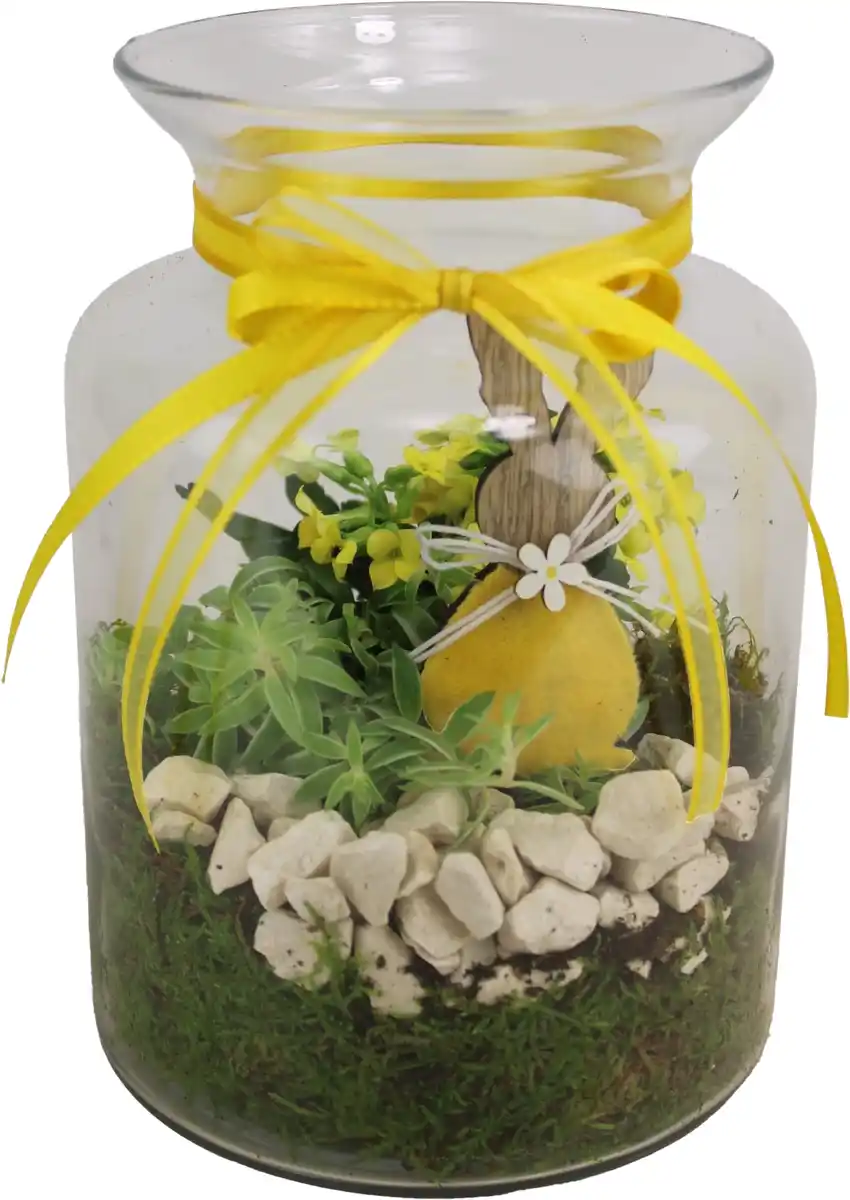 Bild 1 von Arrangement Indoor Glasvase Ostern 15 cm