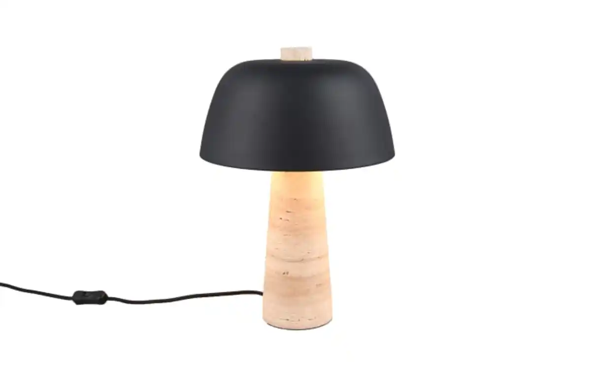 Bild 1 von Tischleuchte Timba, Travertin/schwarz