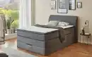 Bild 1 von Boxspringbett Kurt, grau, 120 x 200 cm, Härtegrad 2/3