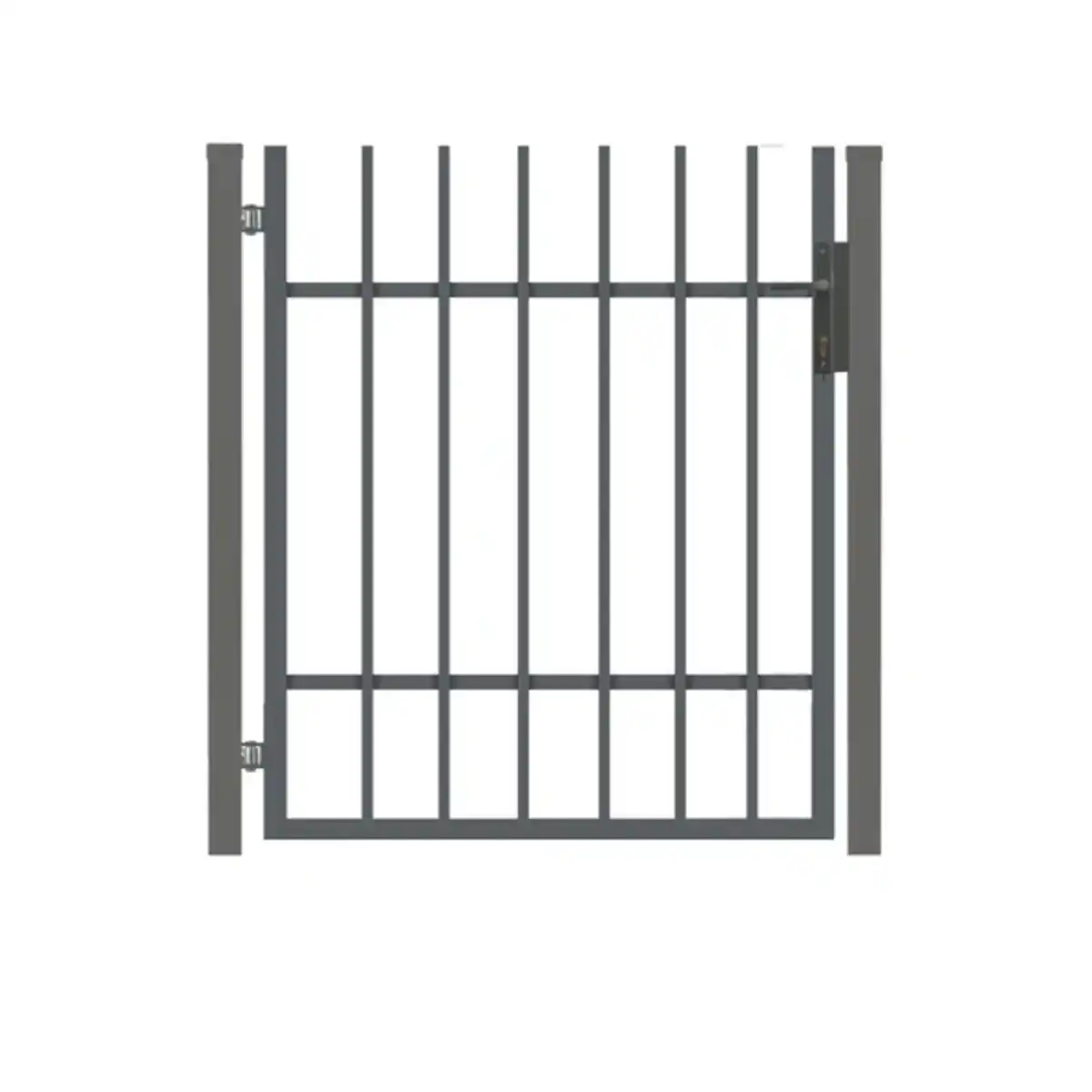 Bild 1 von Einzeltor »Matt 100«, BxH: 90 x 100 cm, inkl. Pfosten, anthrazit, verzinkt