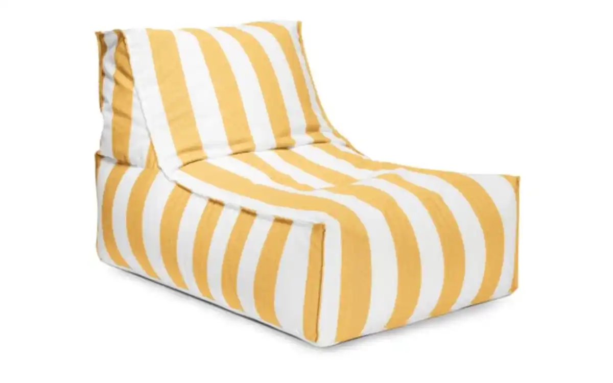 Bild 1 von Sitzsack Rock Santorin, gelb/weiß, 65 x 65 x 100 cm