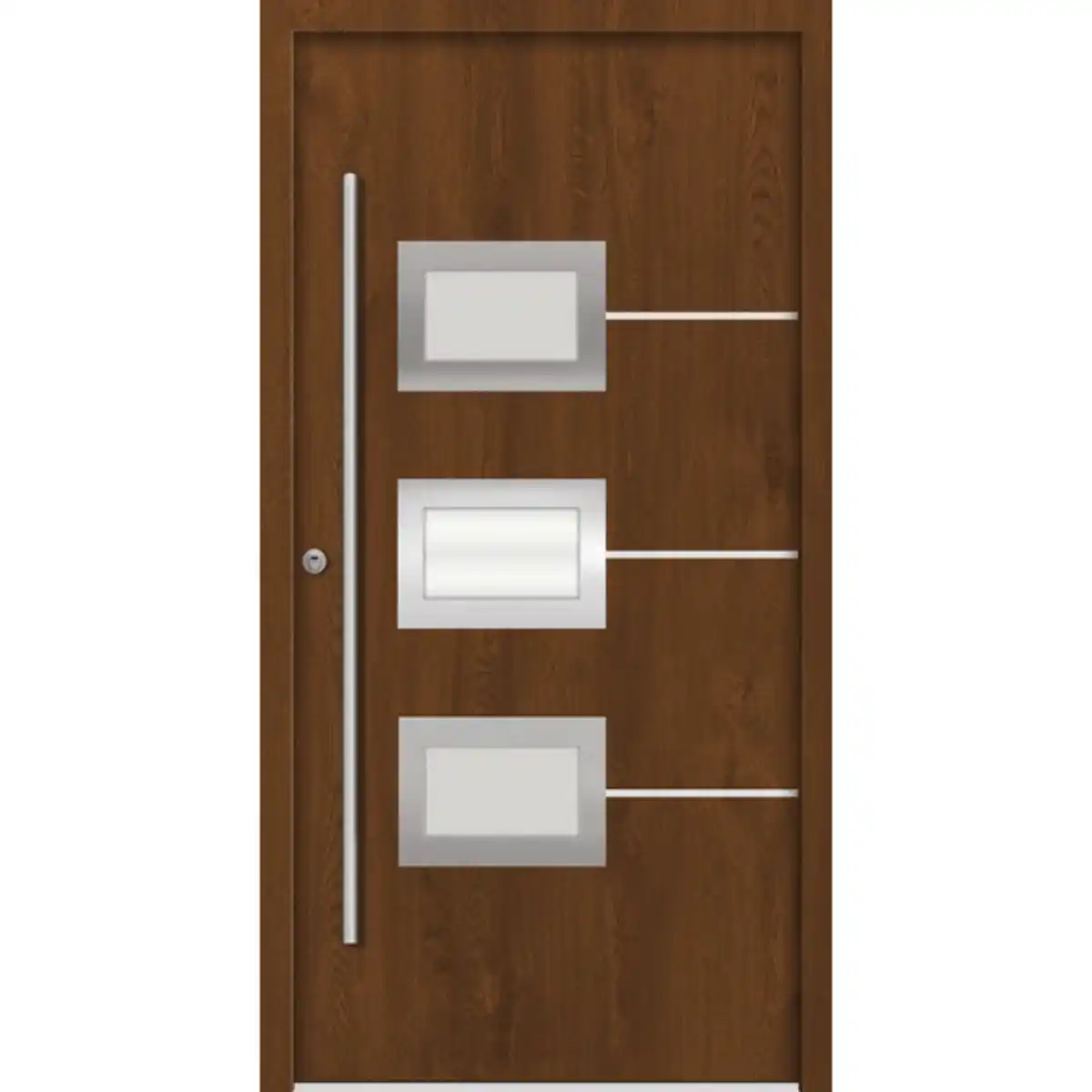 Bild 1 von Sicherheitshaustür »ATHEN Prime RC2«, Aluminium, in golden oak