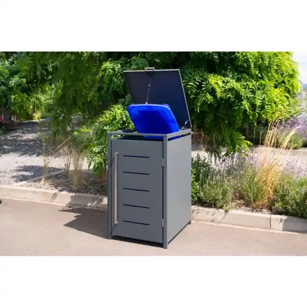 Bild 4 von Mülltonnenbox, für 1 x 240 L, BxTxH: 68 x 80 x 116 cm, anthrazit