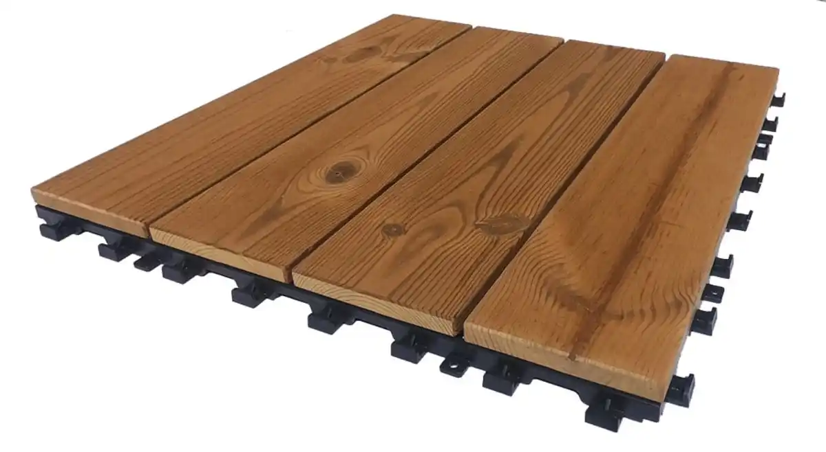 Bild 1 von ONEK Klickfliese Holz natur Smartdeck 40 x 40 x 2,5 cm 1 Stück