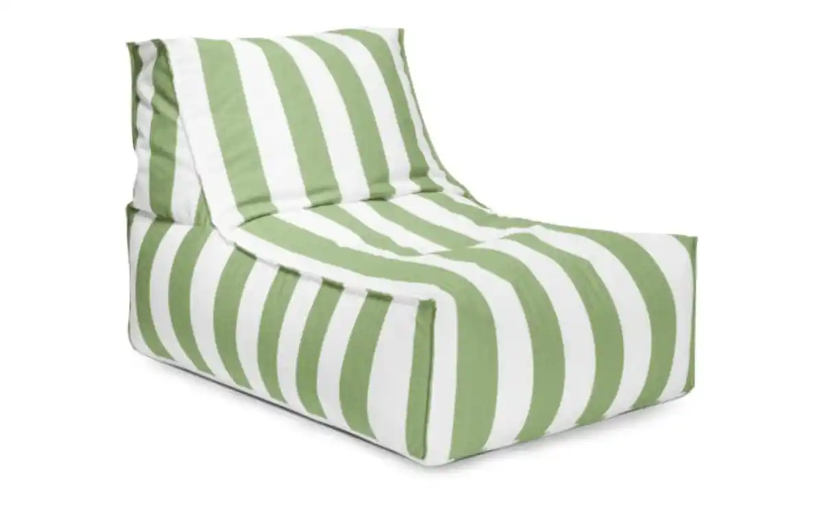Bild 1 von Sitzsack Rock Santorin, grün/weiß, 65 x 65 x 100 cm