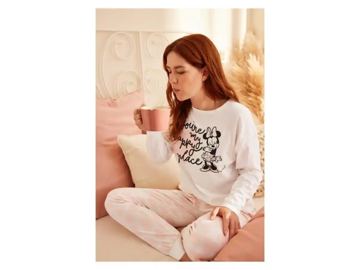 Bild 3 von Damen Pyjama »Disney«, mit Eingrifftaschen