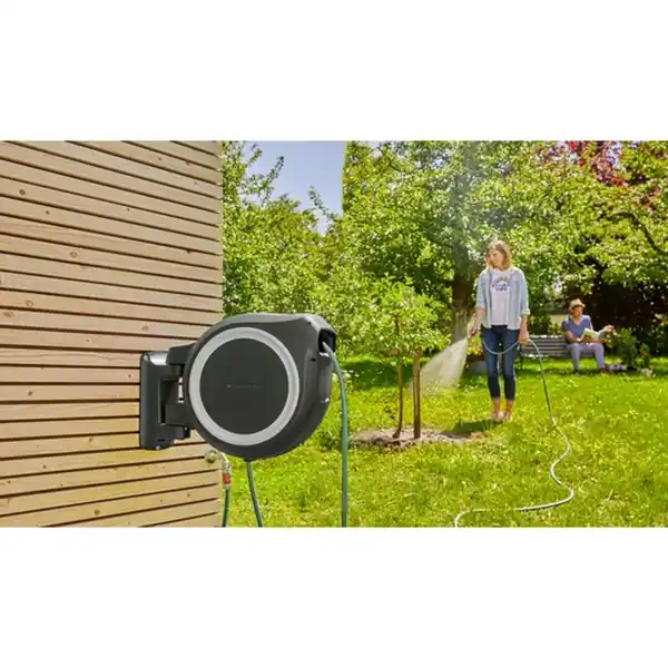 Bild 2 von Wand-Schlauchbox »RollUp«, grau, Schlauchlänge: 30 m, 1/2"