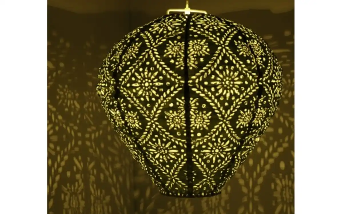 Bild 3 von Solar-Laterne, braun, 30 cm