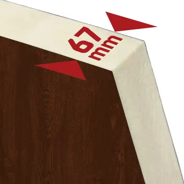 Bild 2 von Haustür »ATHEN Prime«, Aluminium, in golden oak