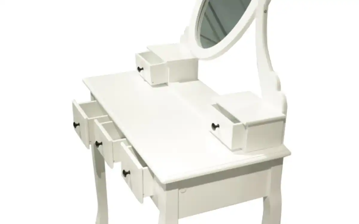 Bild 2 von Schminktisch mit Hocker Tuffi, weiß