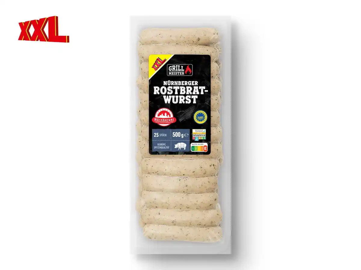 Bild 1 von Grillmeister Original Nürnberger Rostbratwürste XXL,  500 g