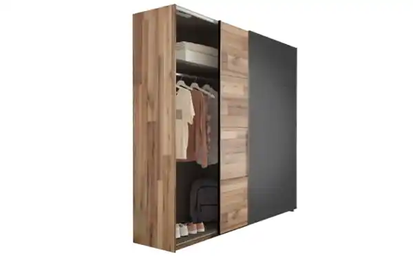Bild 2 von Pol Power - Schwebetürenschrank Medina, Montana Oak, graphit, 215 x 210 cm