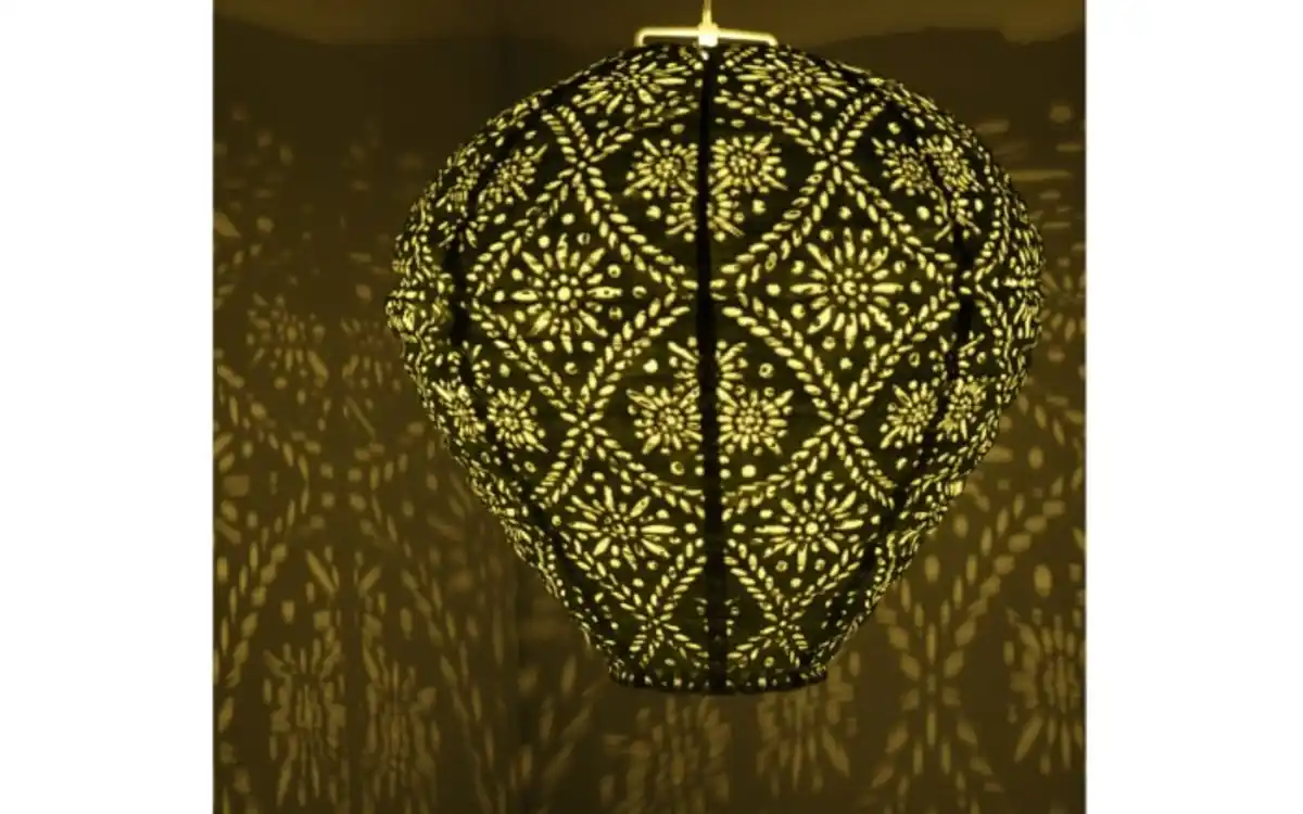 Bild 3 von Solar-Laterne, orange, 30 cm