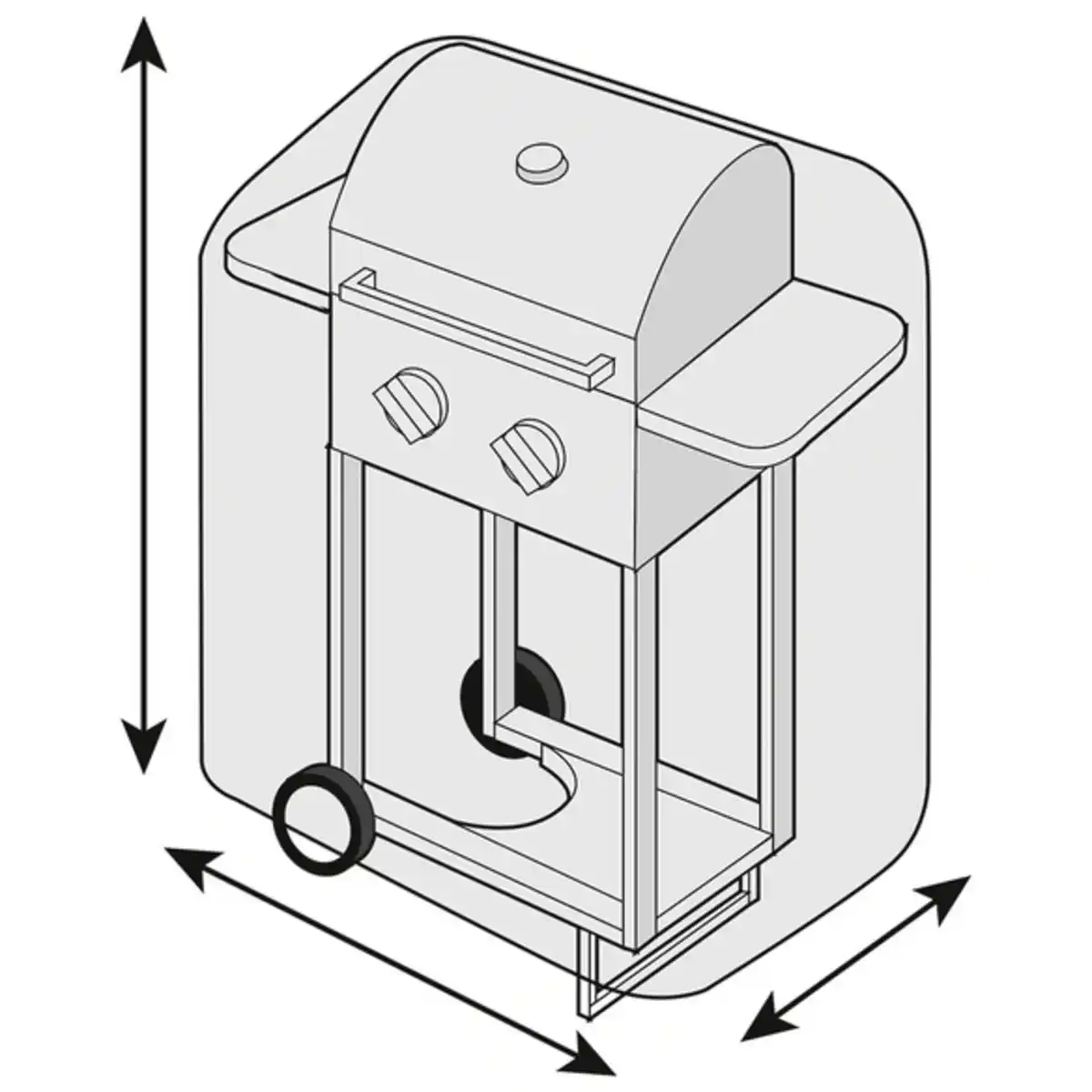 Bild 2 von Abdeckhaubefür Grills, anthrazit
