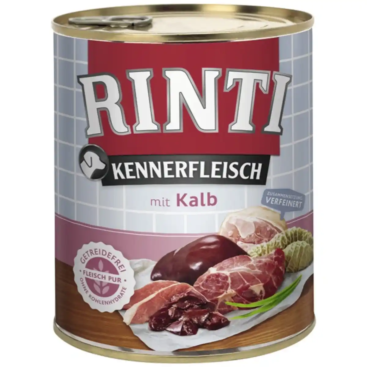 Bild 1 von Hunde-Nassfutter »Kennerfleisch«, Kalb, 1 Dose