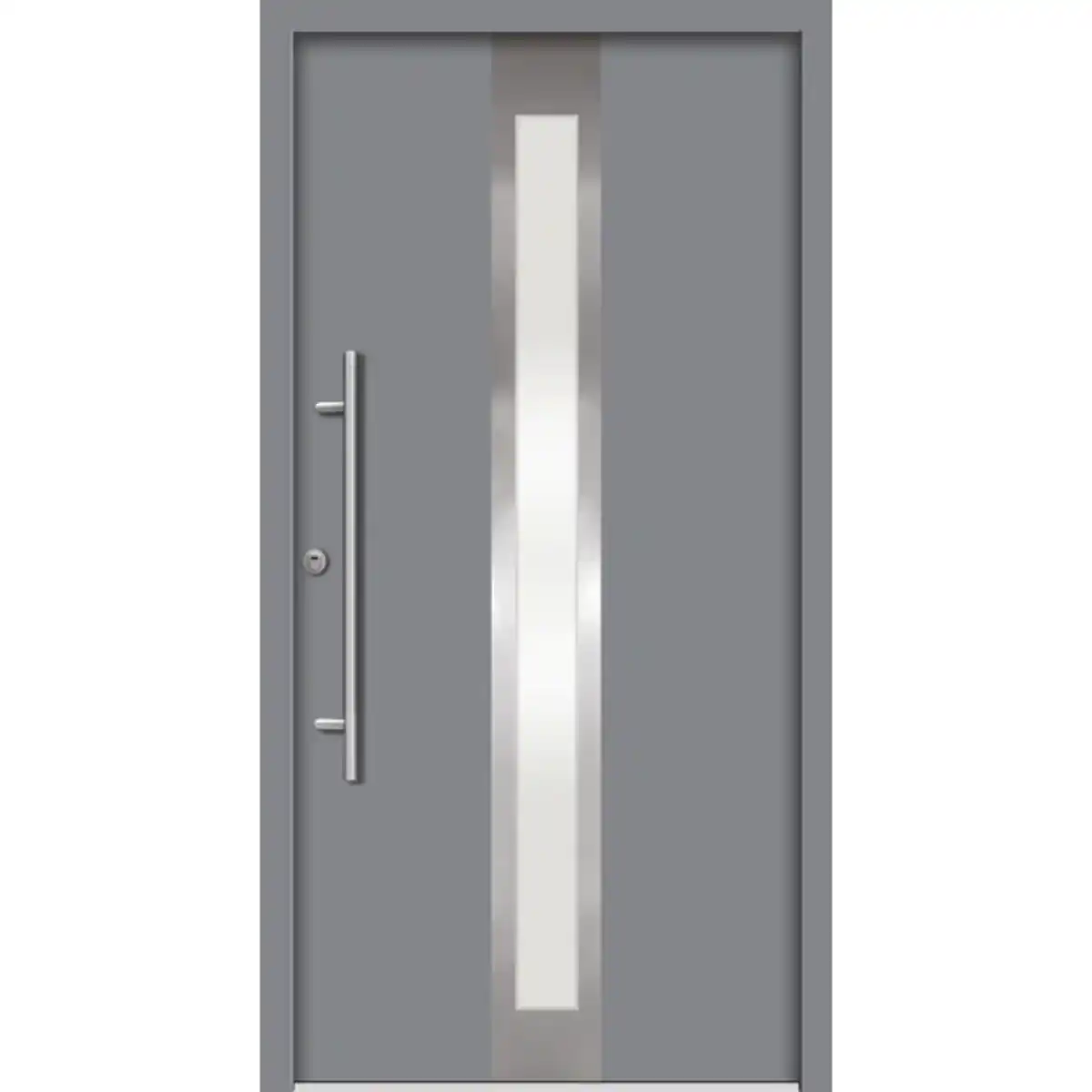 Bild 1 von Sicherheitshaustür »RHODOS Prime RC2«, Aluminium, in verkehrsgrau