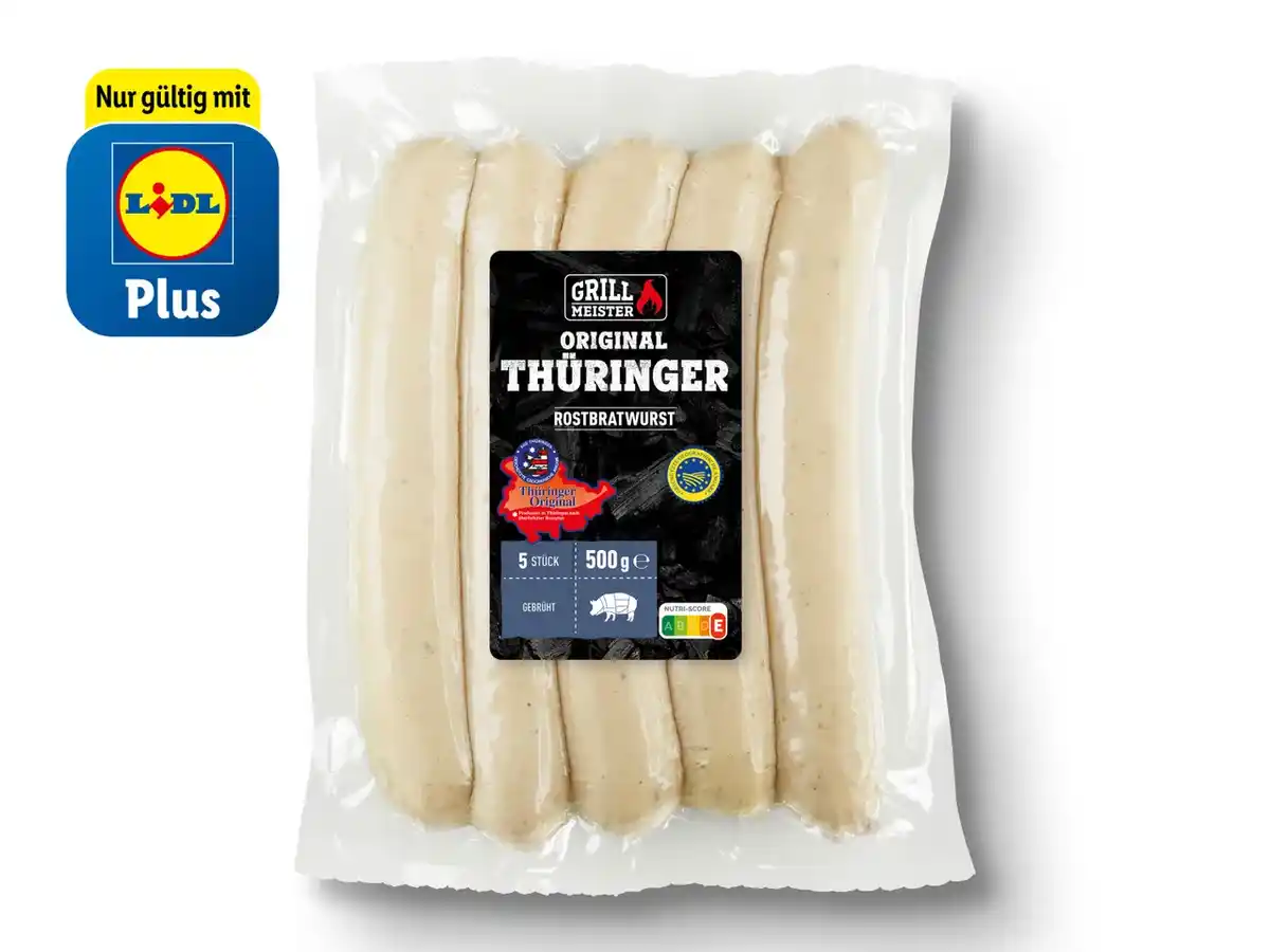 Bild 1 von Grillmeister Original Thüringer Rostbratwurst,  500 g