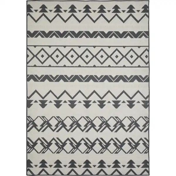 Bild 2 von Teppich »Reno«, BxL: 80 x 140 cm, beige/anthrazit, Boho-Stil