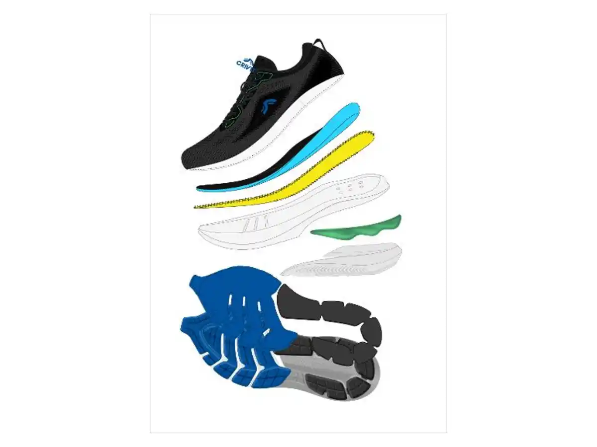 Bild 3 von CRIVIT Premium-Herren-Laufschuhe, mit dämpfender EVA-Zwischensohle