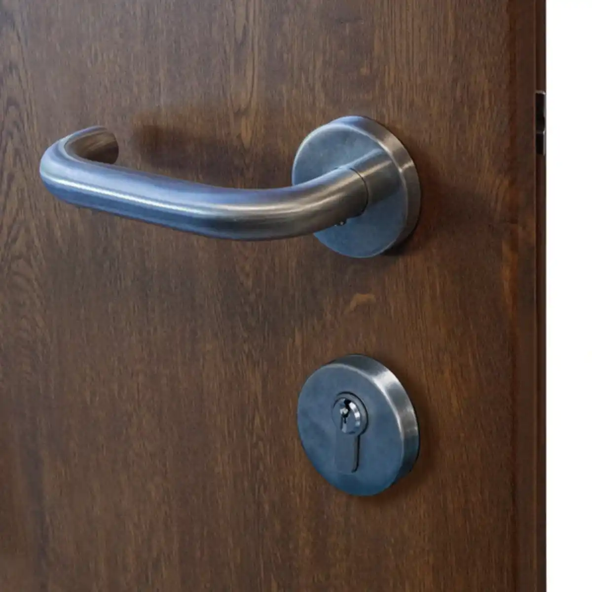 Bild 3 von Sicherheitshaustür »OMIS Prime RC2«, Aluminium, in golden oak