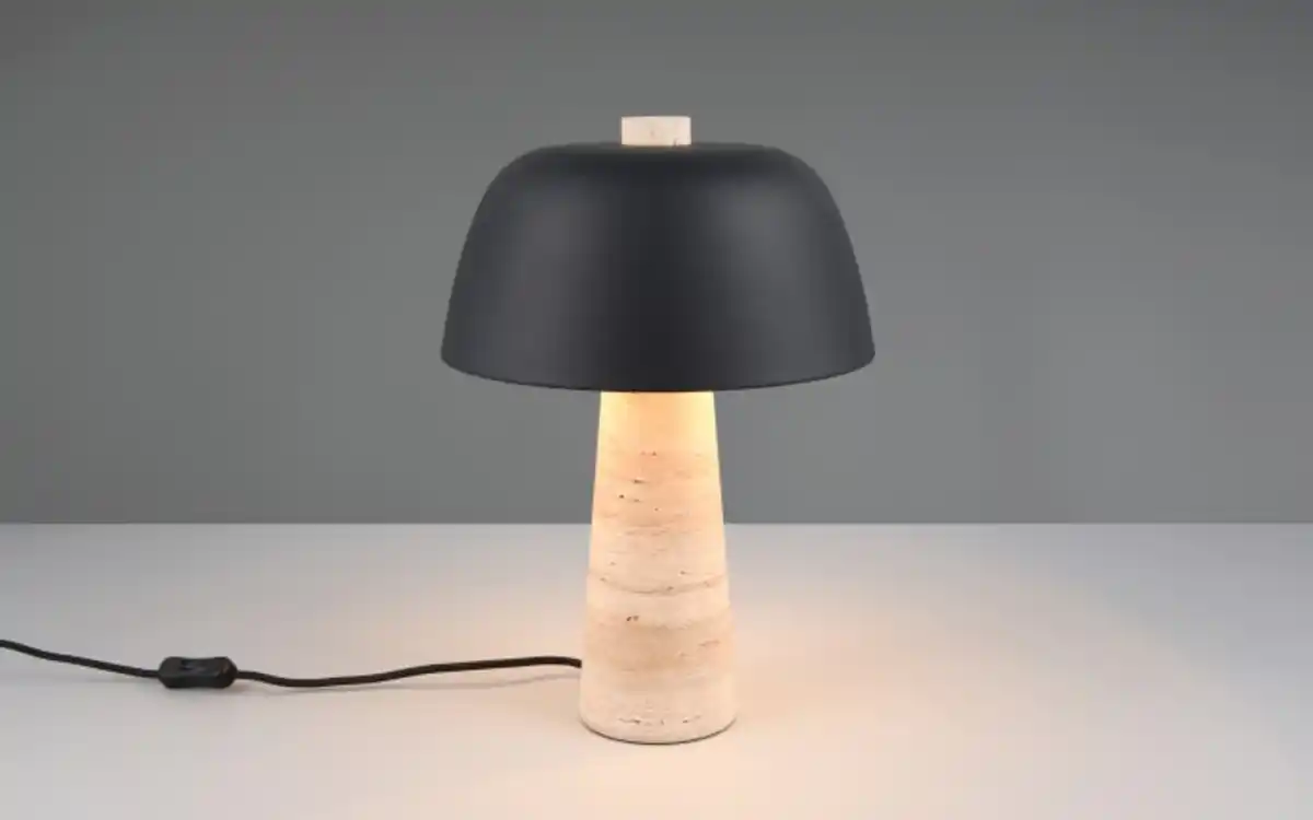 Bild 2 von Tischleuchte Timba, Travertin/schwarz