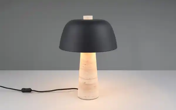 Bild 2 von Tischleuchte Timba, Travertin/schwarz