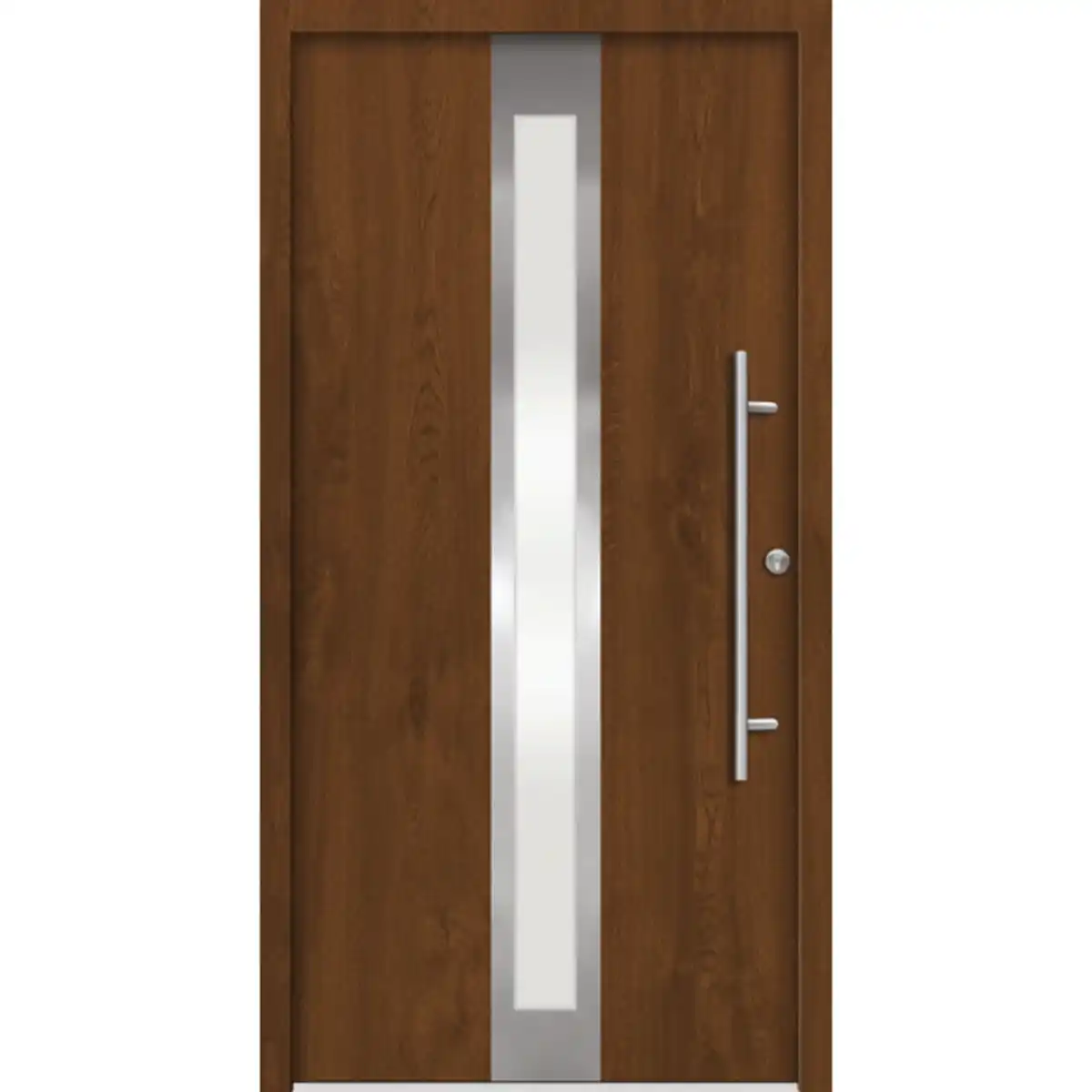 Bild 1 von Haustür »RHODOS Prime«, Aluminium, in golden oak