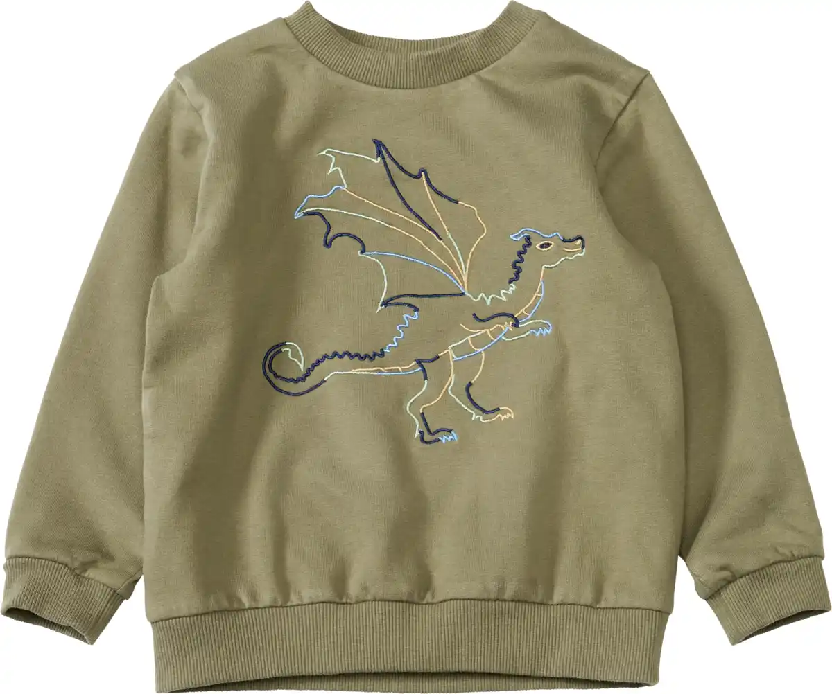 Bild 1 von ALANA Sweatshirt mit Drachen-Stickerei, grün,, Gr. 128
