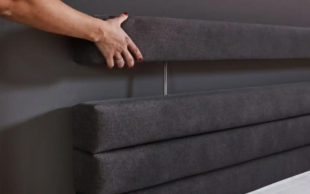 Bild 4 von Sun Garden - Boxspringbett BX1750 Kokomo, anthrazit, 140 x 200 cm, mit höhenverstellbarem Kopfteil