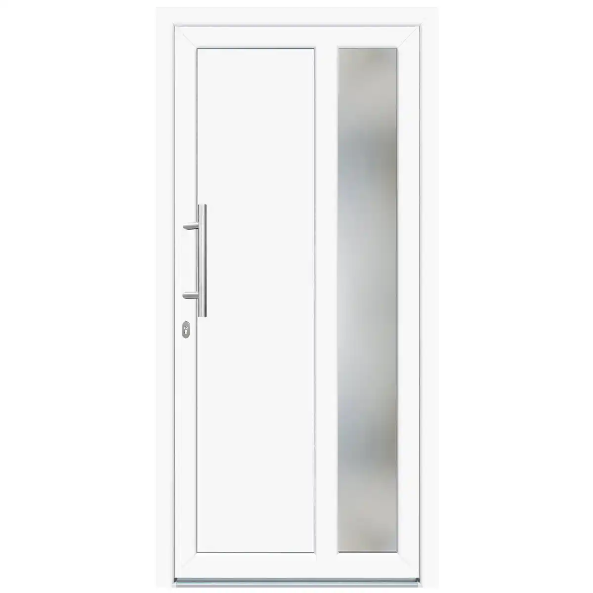Bild 1 von Panto Haustür Modell K 011 DIN links weiß 110 x 210 cm