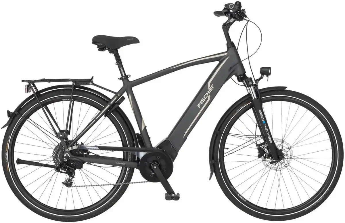 Bild 1 von Fischer E-Bike Trekking Viator 5.0i-418 Herren 28 Zoll 10-Gang 418 Wh grau