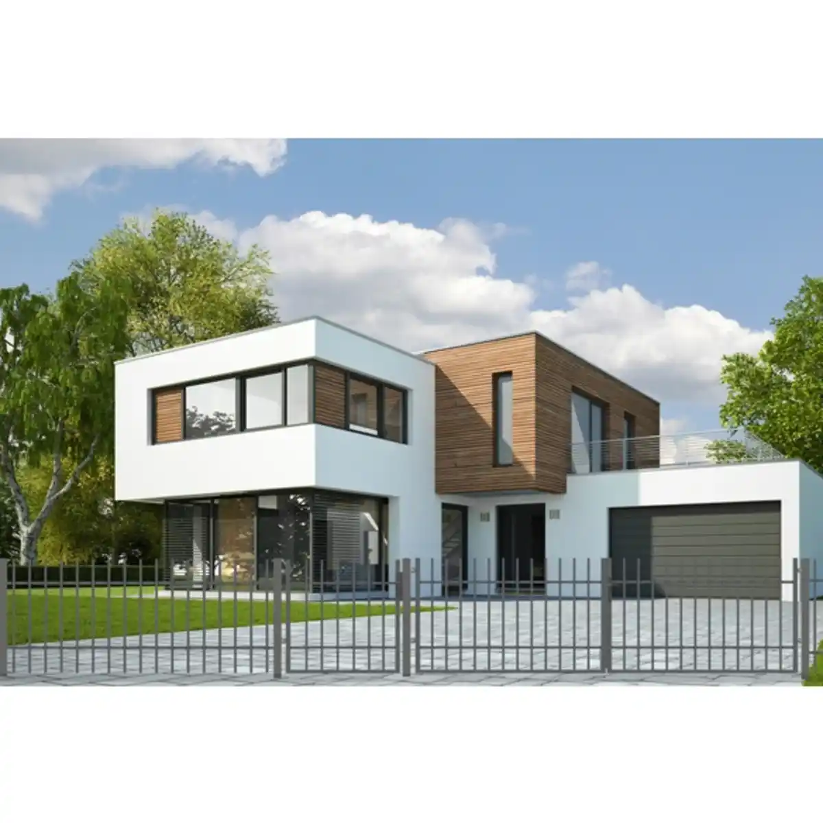 Bild 4 von Zaunfeld »Matt 80«, 200x80 cm, anthrazit, verzinkt