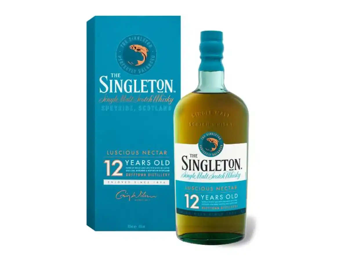 Bild 1 von The Singleton Speyside Dufftown Distillery Single Malt Scotch Whisky 12 Jahre mit Geschenkbox 40% Vol