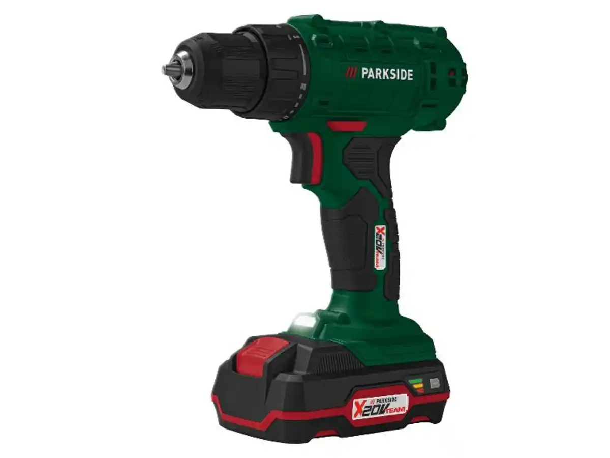 Bild 1 von PARKSIDE® 20 V Akku-Bohrschrauber »PBSA 20-Li A1« mit Akku und Ladegerät