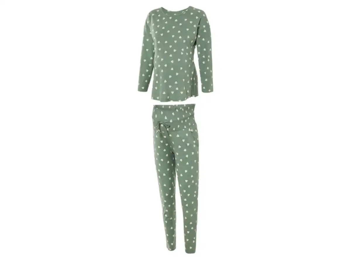 Bild 2 von esmara® Damen Umstands-Pyjama, aus reiner Baumwolle