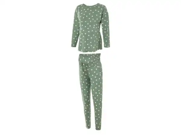 Bild 2 von esmara® Damen Umstands-Pyjama, aus reiner Baumwolle
