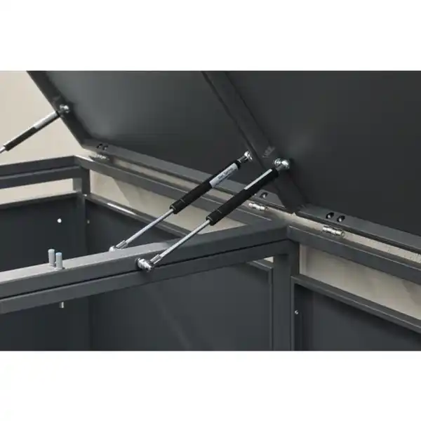 Bild 3 von Mülltonnenbox, für 2 x 240 L, BxTxH: 132 x 80 x 116 cm, anthrazit