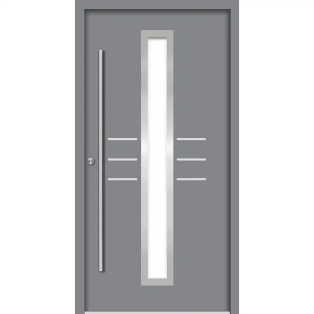 Bild 1 von Haustür »OMIS Prime«, Aluminium, in verkehrsgrau