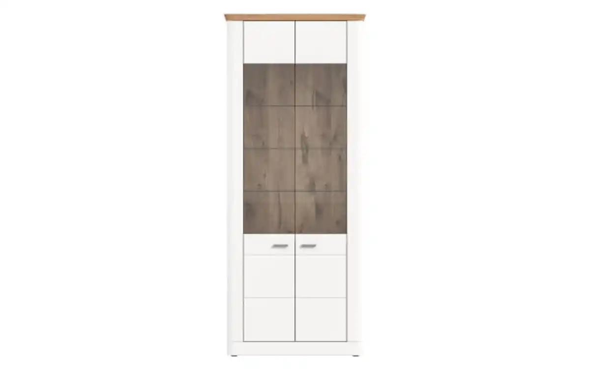 Bild 2 von Xonox Home - Stauraumvitrine II Modern Times, weiß/Eiche-Nachbildung