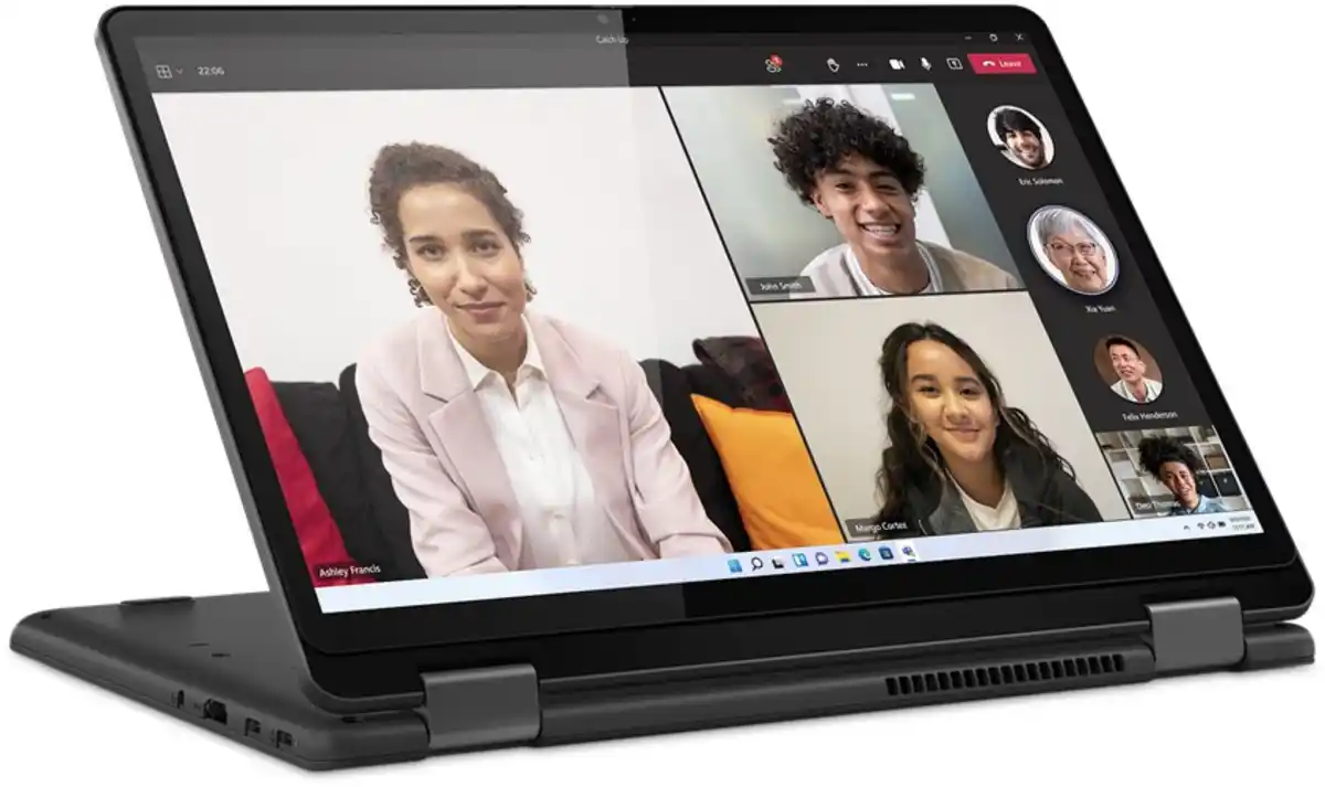 Bild 1 von Lenovo 13w Yoga Gen 2 (82YR000BGE) 33,78 cm (13,3") 2 in 1 Convertible-Notebook thunder black