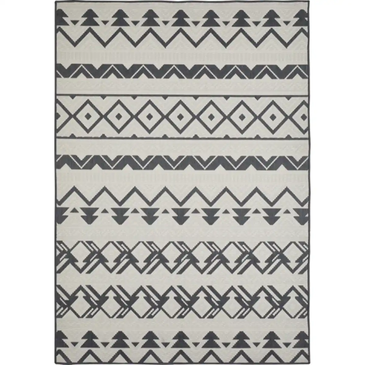 Bild 2 von Teppich »Reno«, BxL: 120 x 160 cm, beige/anthrazit, Boho-Stil