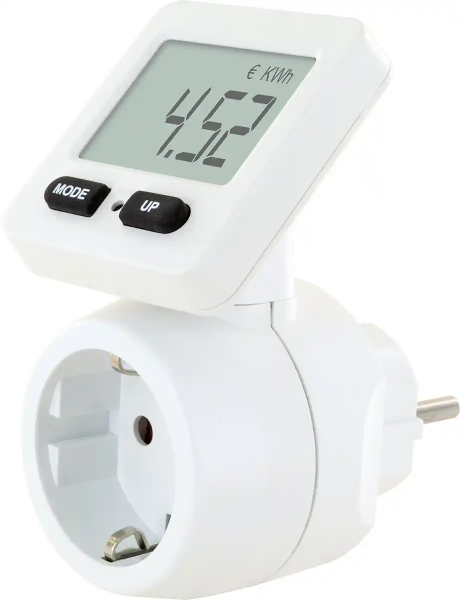 Bild 1 von Schwaiger Energiekosten Messgerät STEM1180 Display drehbar, weiß