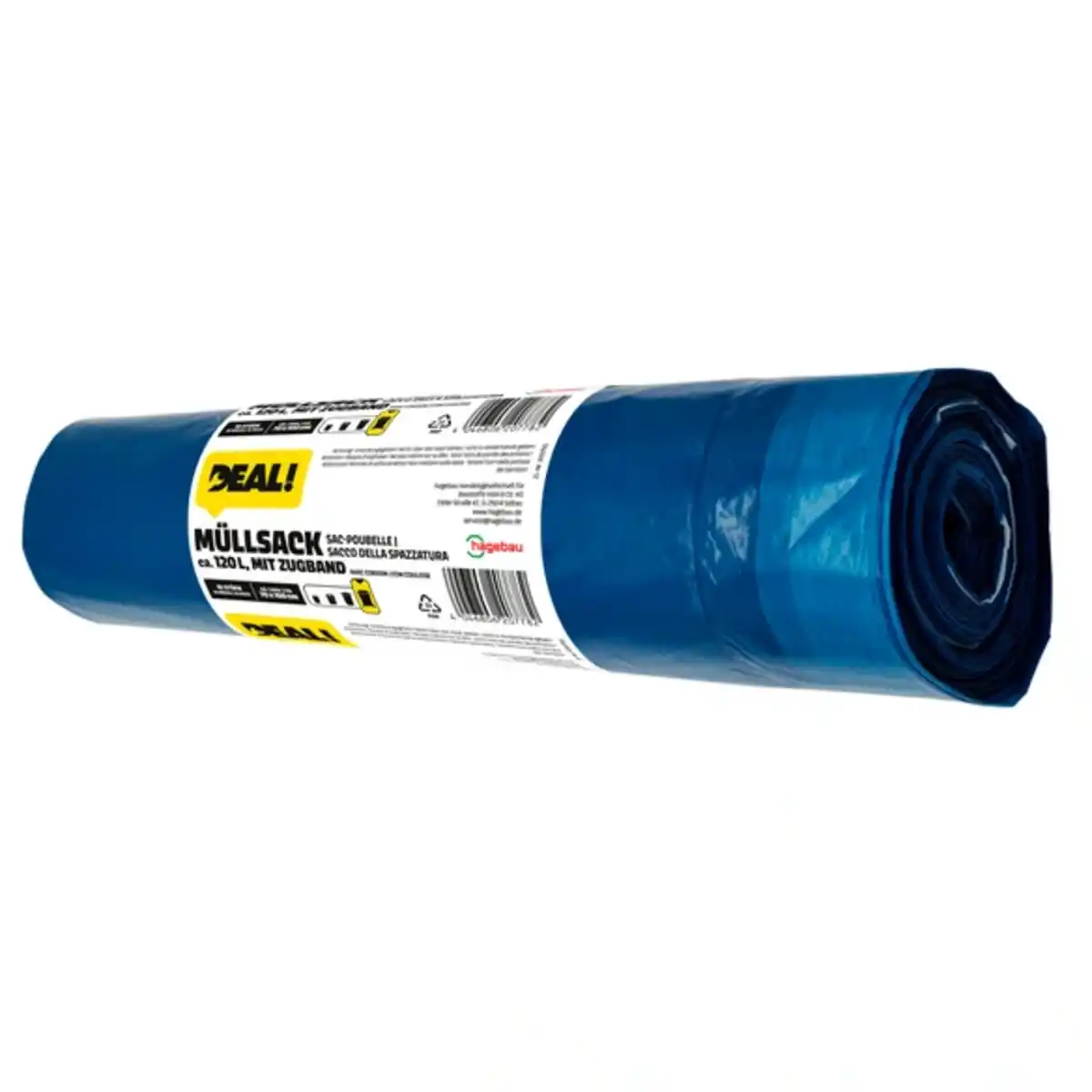 Bild 1 von Müllsäcke, 10 Stück, 120 Liter, BxL: 70x100 cm, blau