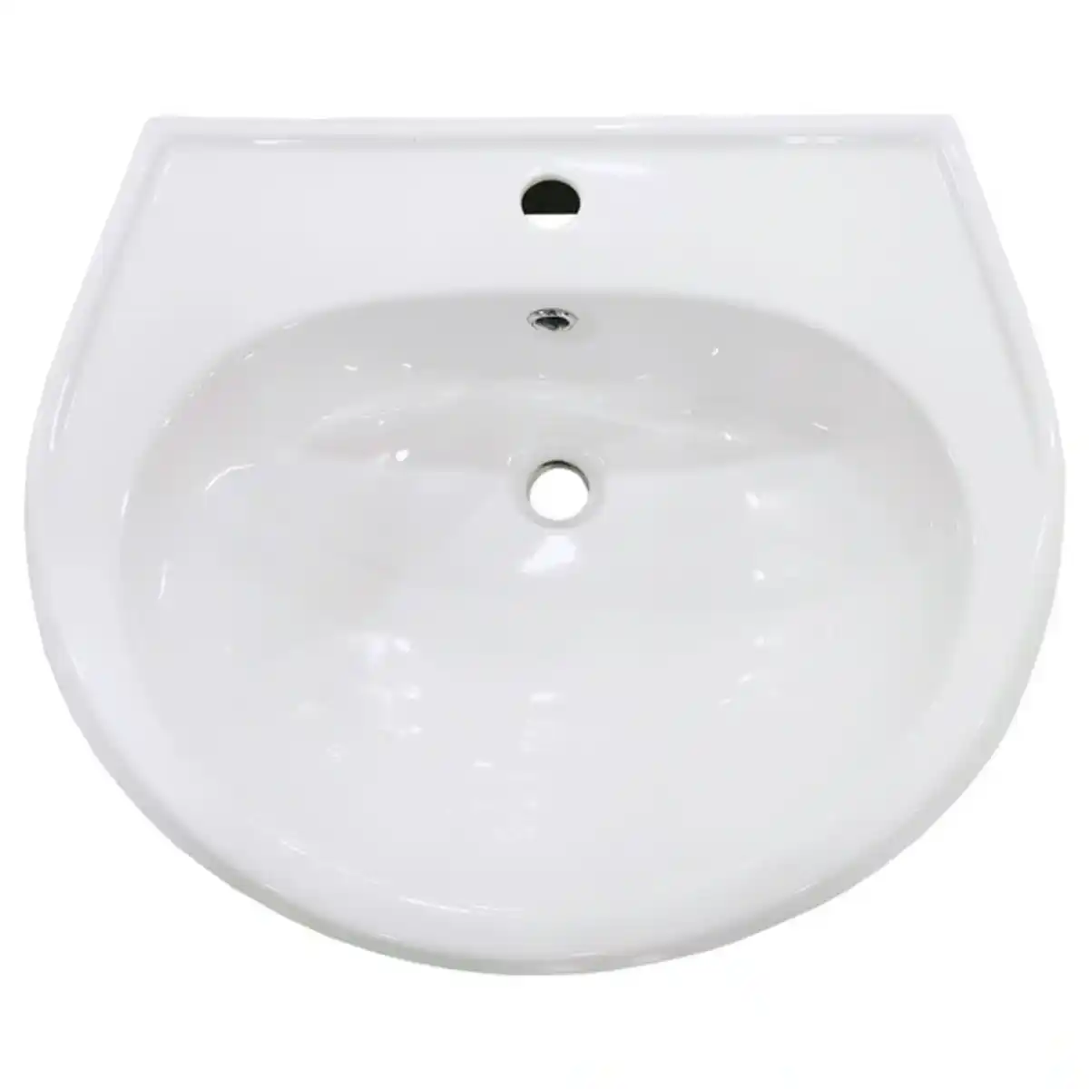 Bild 1 von Waschtisch, LxB: 60 x 51,5 cm, Keramik, weiß