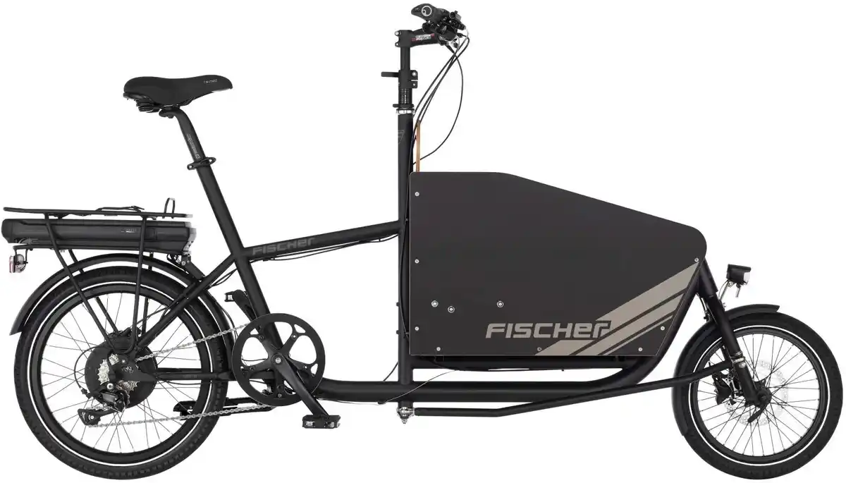 Bild 1 von Fischer E-Bike Lastenrad Leo 1.0 20 Zoll 9-Gang 522 Wh schwarz matt 61336