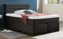 Bild 1 von Sun Garden - Boxspringbett BX1750 Kokomo, anthrazit, 140 x 200 cm, mit höhenverstellbarem Kopfteil