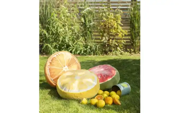 Bild 2 von Rundkissen Fruity, gelb, 36 cm