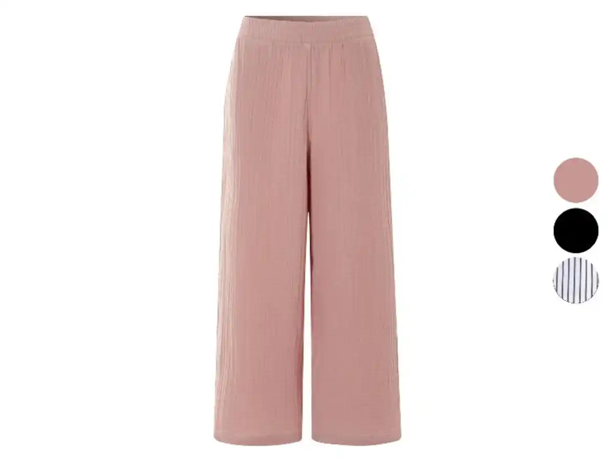 Bild 1 von esmara® Damenhose aus weichem Musselin Musselinhose für Damen Weiche Musselinhose (Damen) Damen-Musselinhose